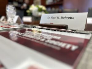 Nametag of Ravi K. Mehrotra