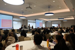 Questrom Seniors presenting their research during the Mehrotra Summit on Short-termism April 11, 2025